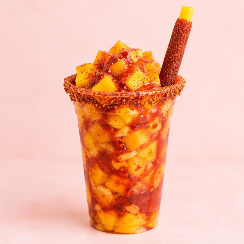 Colorful mangonada cart treat